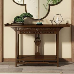 玄关柜进门风水佛桌子供桌佛台家用简约玄关台新中式靠墙中堂供P^