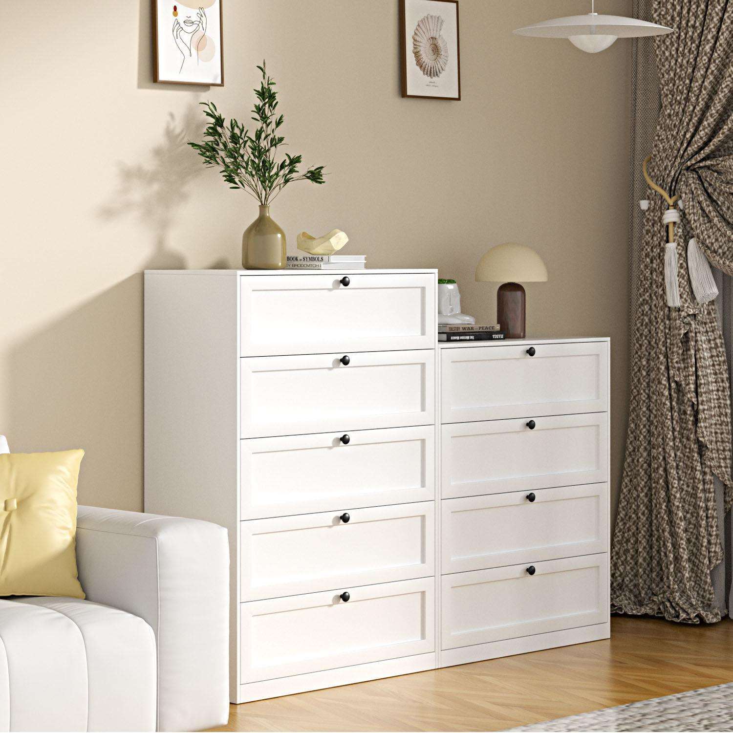 家用金属五斗柜钢制收纳柜子卧室储物柜客厅边柜铁艺床尾柜抽屉柜