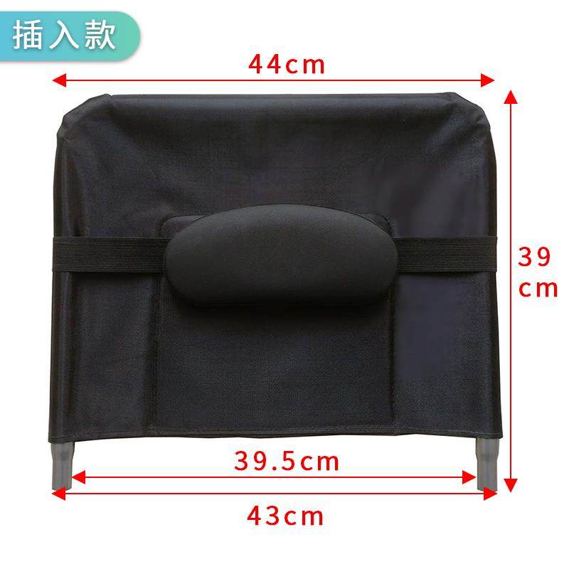 ღ轮椅配件大全靠背加高靠垫带头枕可拆卸老人残疾车高靠背头靠