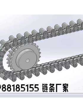 地轨链条自由倍速输送链条C2040-1LTR顶置滚轮链条16A08A10A12A