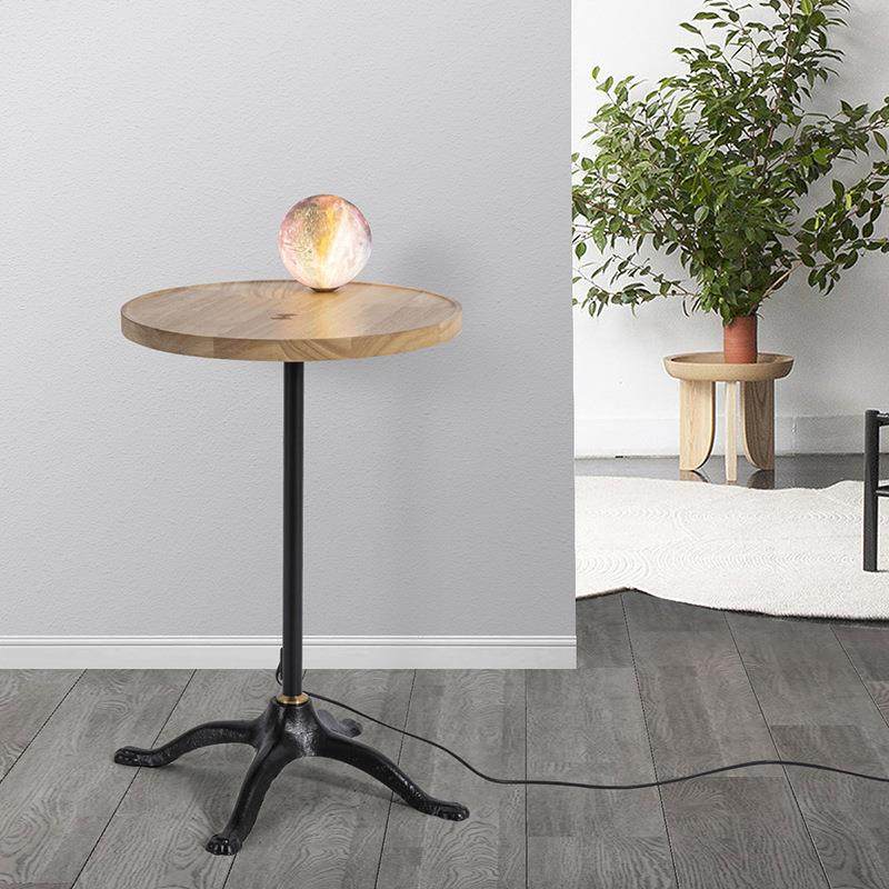 多功能落地灯卧室无线充电置物沙发边茶几一体床头柜落地氛围台灯