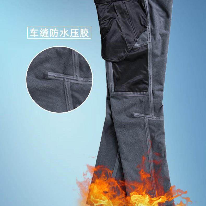 户外冲锋裤男女款冬季防水防风雨压胶加绒保暖户外软壳登山裤