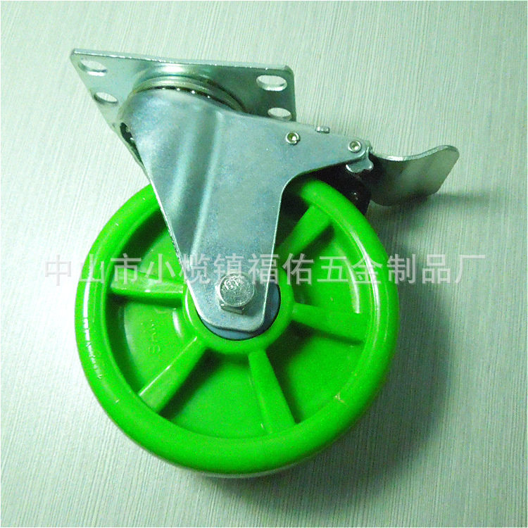脚轮厂家3寸4寸5寸定向万向刹车TPRPPPVC中型脚轮万向轮现货
