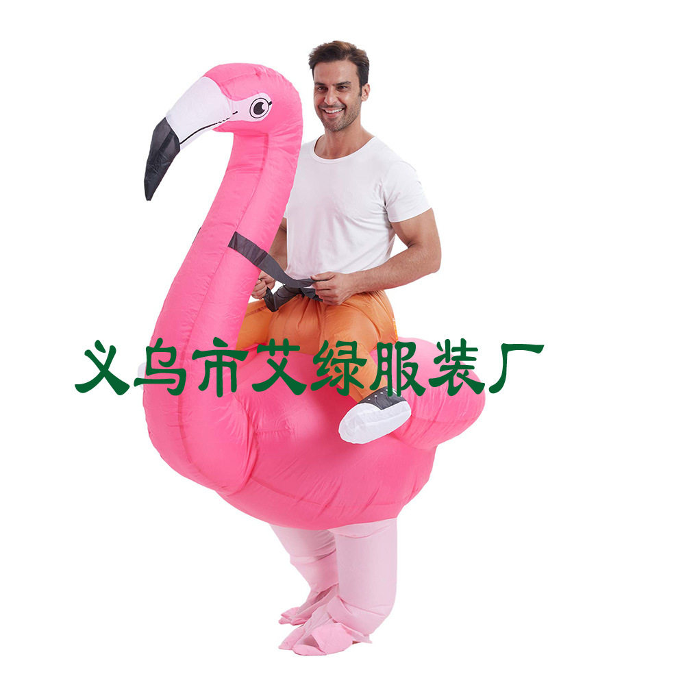 万圣节派对搞笑火烈鸟充气人偶