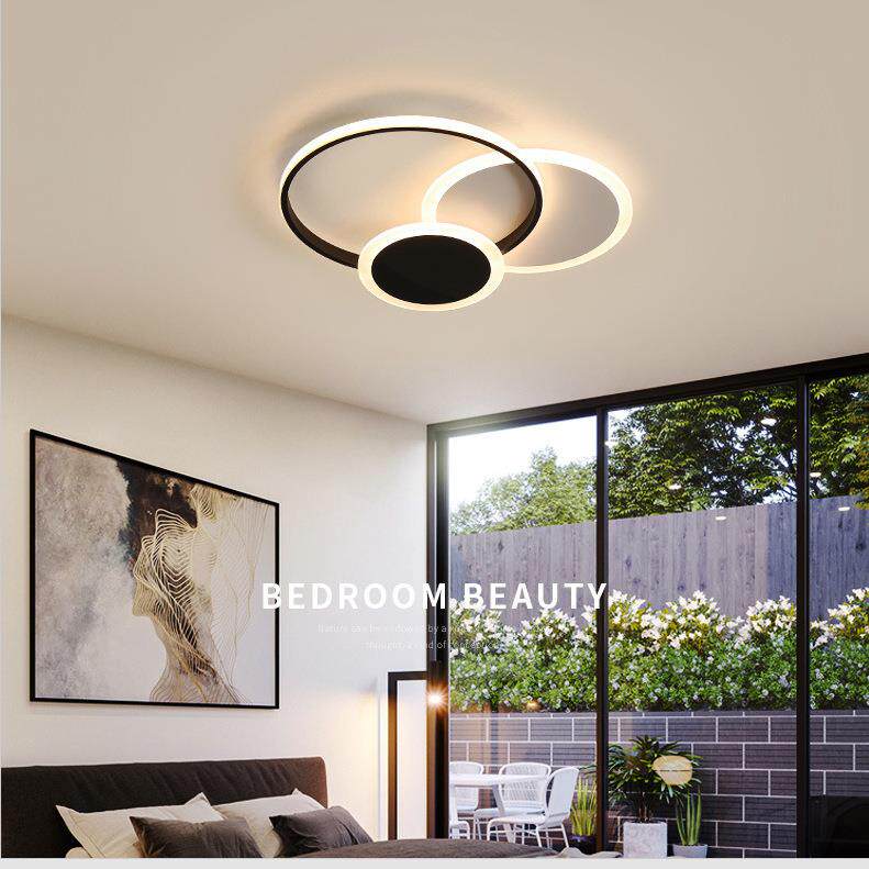 现代简约卧室吸顶灯led几何形体款北欧灯具创意个性客厅灯主卧灯