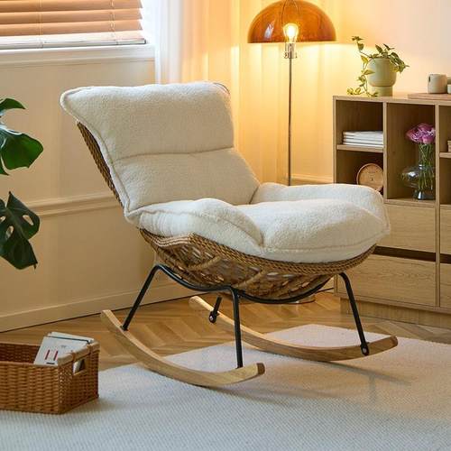 摇椅躺椅懒人沙发成人可睡觉休闲阳台藤编沙发椅2025新款逍遥椅子