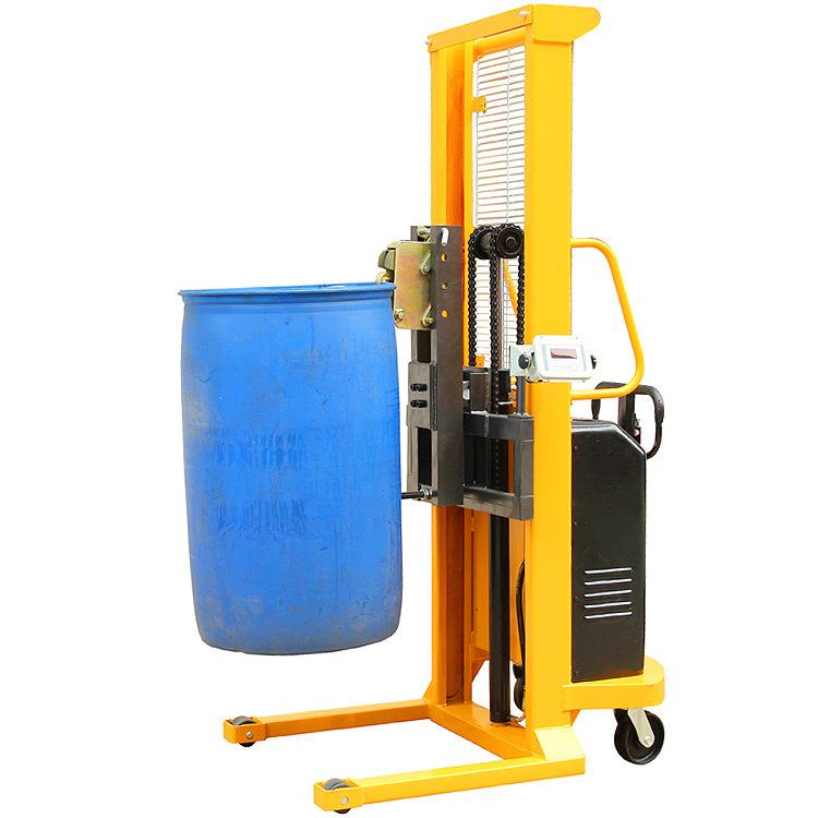 DT500-1带称重料桶搬运车计量式电动油桶堆高秤称重式油桶升高车