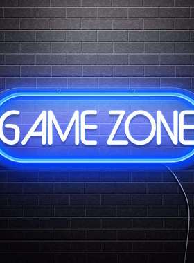 室内房间装饰立式电脑桌面氛围灯led霓虹灯小夜灯GAMEZONE霓虹灯