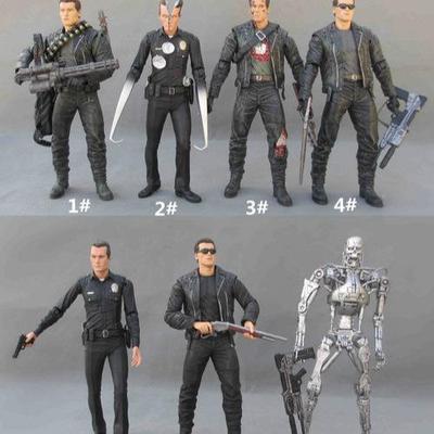 NECA终结者T800阿诺施瓦辛格骨架7寸可动人偶模型