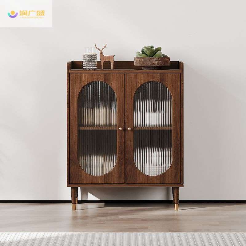 沙发边柜侧爆款客厅靠墙中古电视边柜立柜家用餐边柜茶水柜储物柜