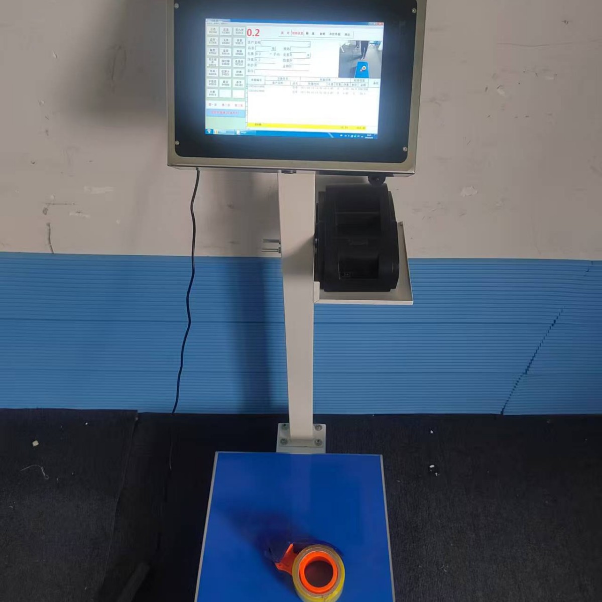 学校食堂收货的智能秤 拍照 打印功能智能电子称100kg