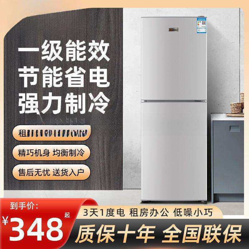 冰箱家用大容量冰柜双开门小型出租屋宿舍两用冷藏冷冻柜冷柜