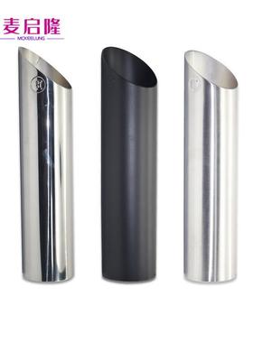 适用于奔驰汽车排气管改装G500G55G63巴博斯尾喉B管黑色拉丝亮