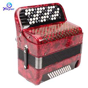 喑悦62键60贝斯巴扬手风琴专业键钮式手风琴成人表演演奏乐器