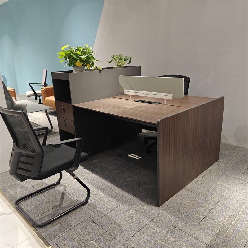 职员办公桌简约现代4人位双6四公司工位卡座员工办公室桌椅桌组合