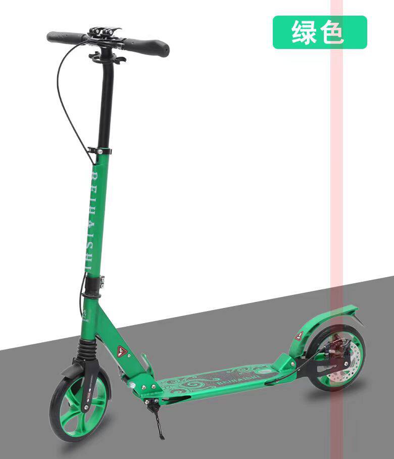 B-N9SY成人青少年手动碟刹/脚踏后刹200mm滑板车便携折叠厂家直供