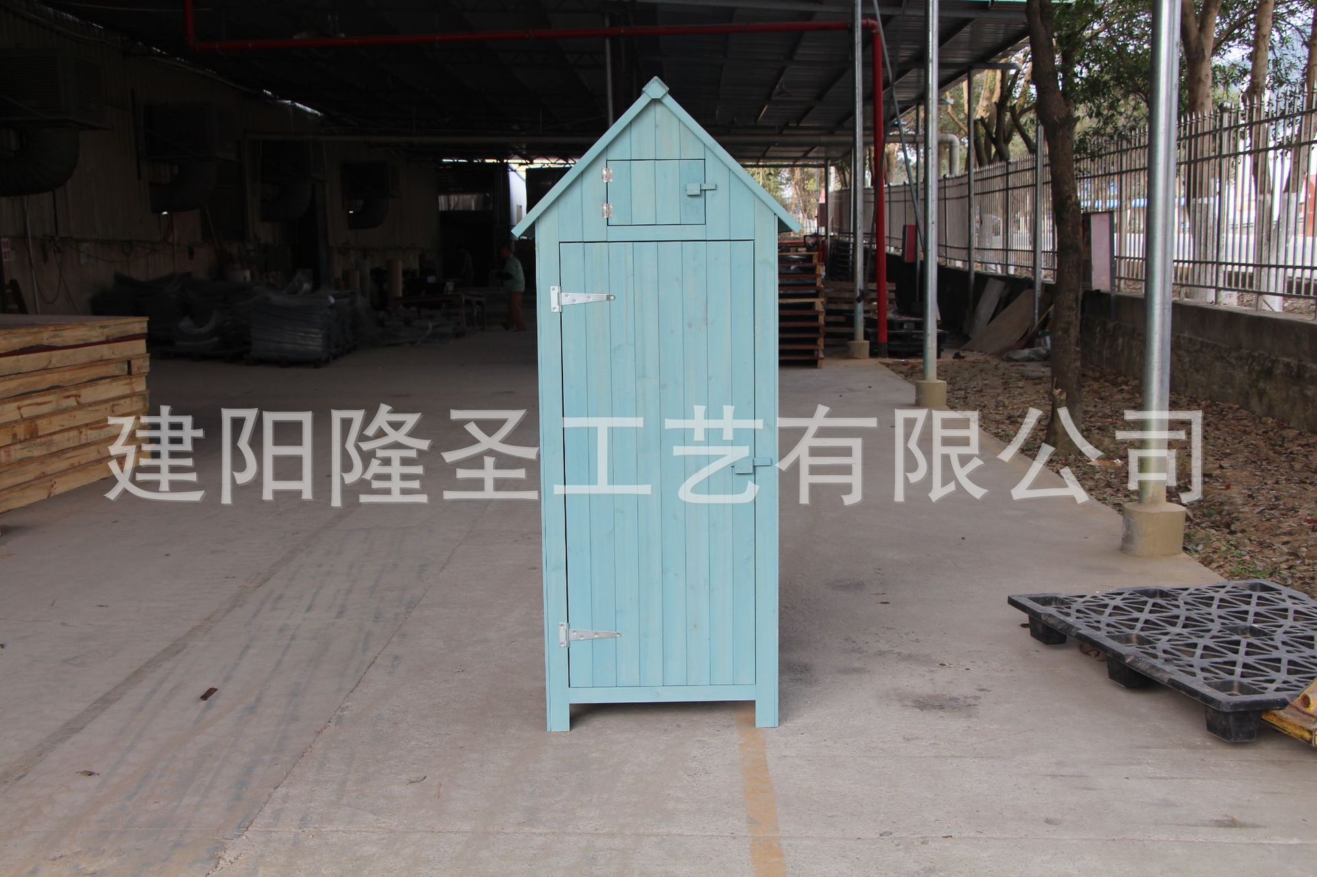 户外庭院实木防水收纳工具柜