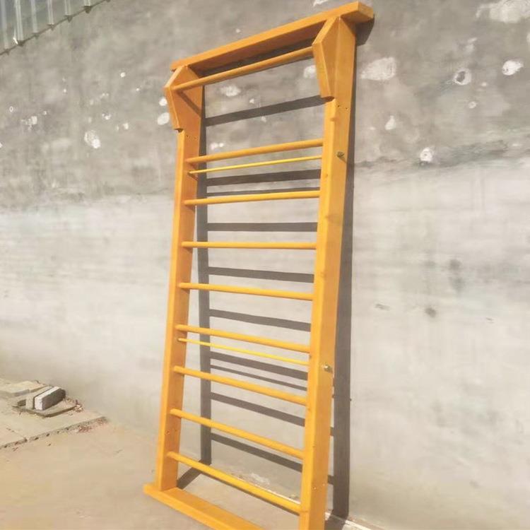 水曲柳木质肋木儿童感统训练器材可固定墙体单肩肋木可折叠压腿木