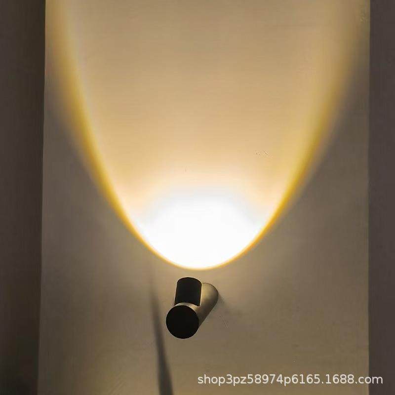户外简约创意设计墙灯客厅背景卧室走廊特色氛围灯极简约竹节壁灯