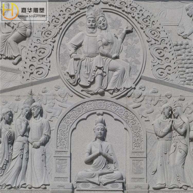 汉白玉浮雕古代人物大理石墙壁浮雕砂岩浮雕石雕石材浮雕壁画雕刻