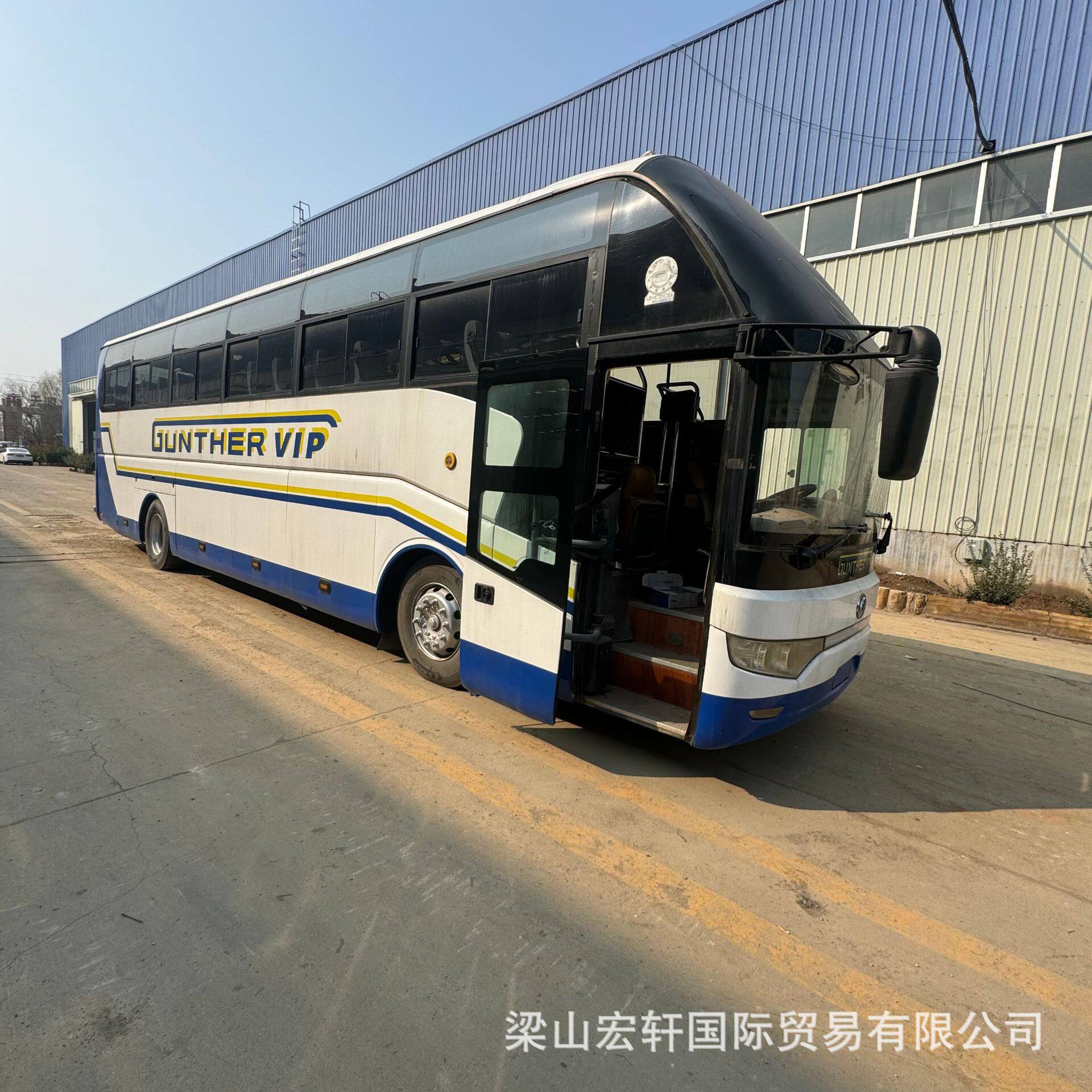 再生资源大巴客车宇通旅游车55座库存通勤卡车非洲长途豪华巴士车