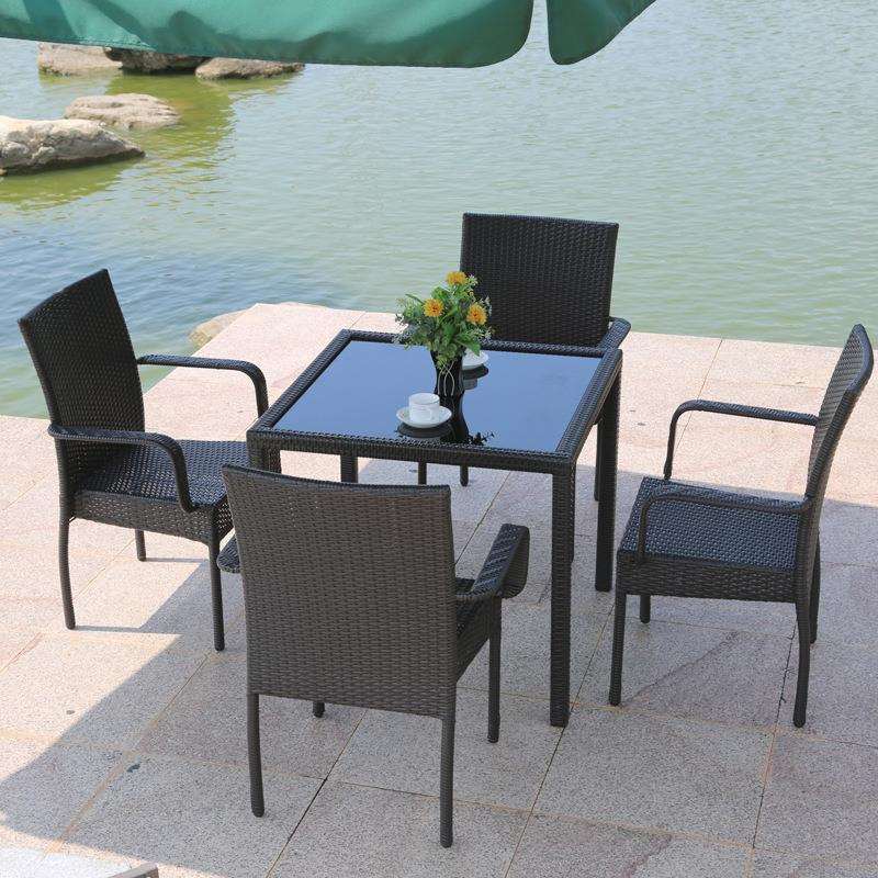 阳台桌椅藤椅三件套户外桌椅组合简约现代休闲椅子庭院茶几五件套