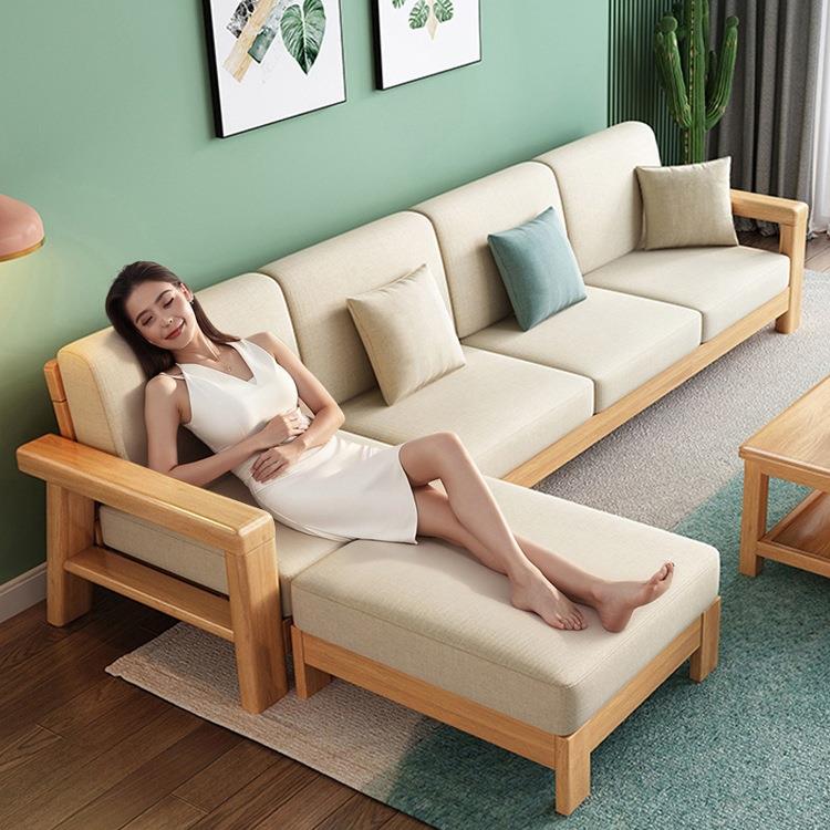 家具全实木沙发客厅现代简约轻奢原木小户型2025新款沙发床无