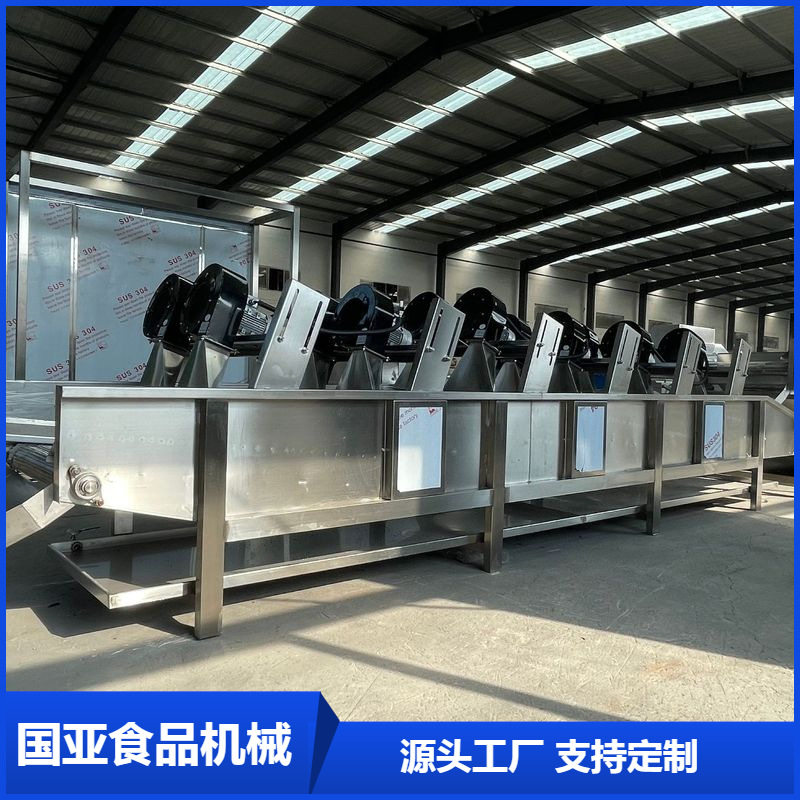 大型翻转式水果蔬菜清洗风干线