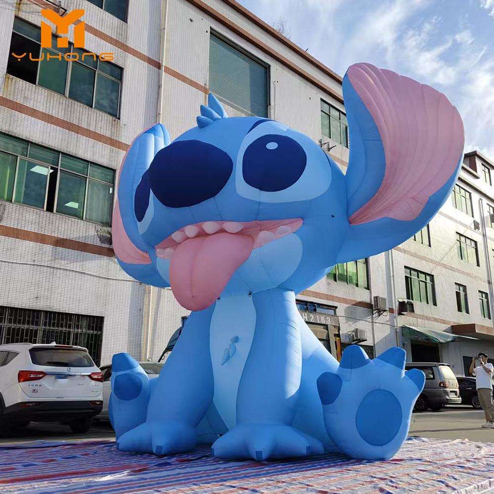 充气卡通模型动物公仔充气蛇年大型气模吉祥物广告人偶行走气模