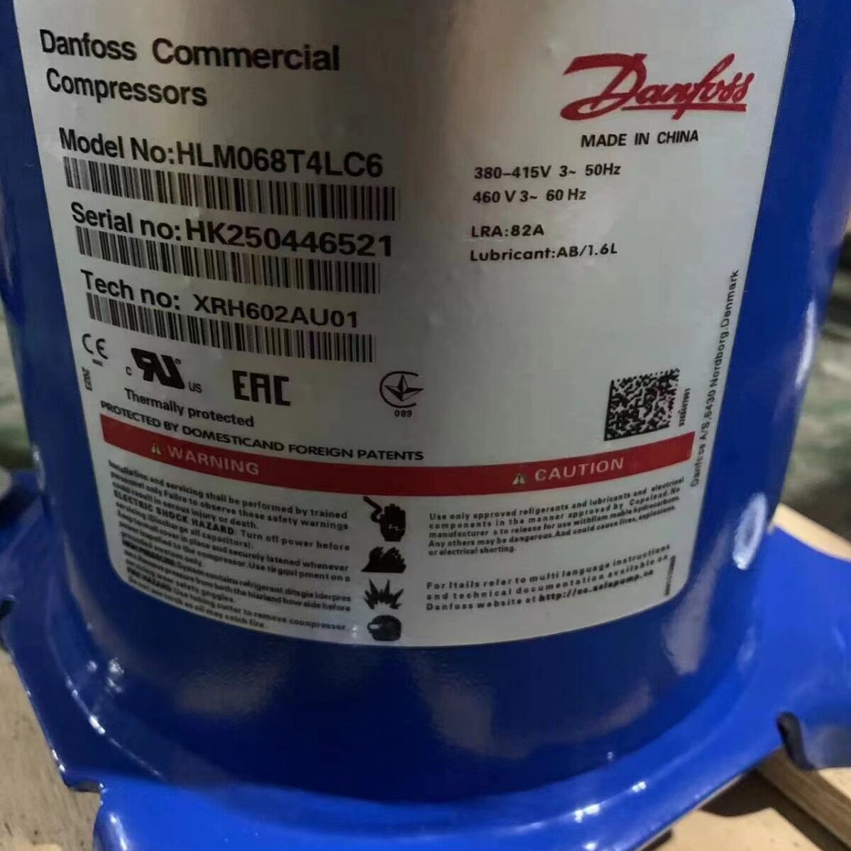 HRM060T4LP6 HLM072T4LC6 HLM081T4LC6丹佛斯压缩机