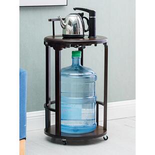 可移动茶台烧水壶一体小茶柜茶具茶车实木茶桌边水桶茶架茶水柜子