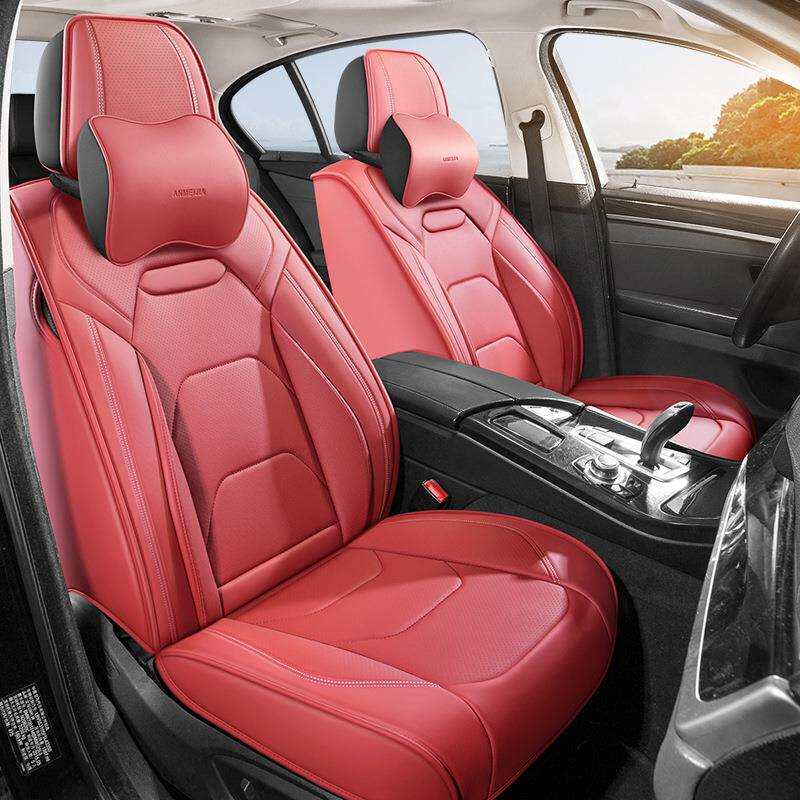 新款全皮汽车座套五座坐垫四季通用皮革全包座椅套采购