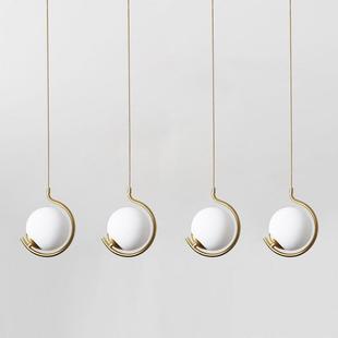 卧室床头玻璃小吊灯现代创意个性餐厅吧台灯具服装店橱窗装饰吊灯