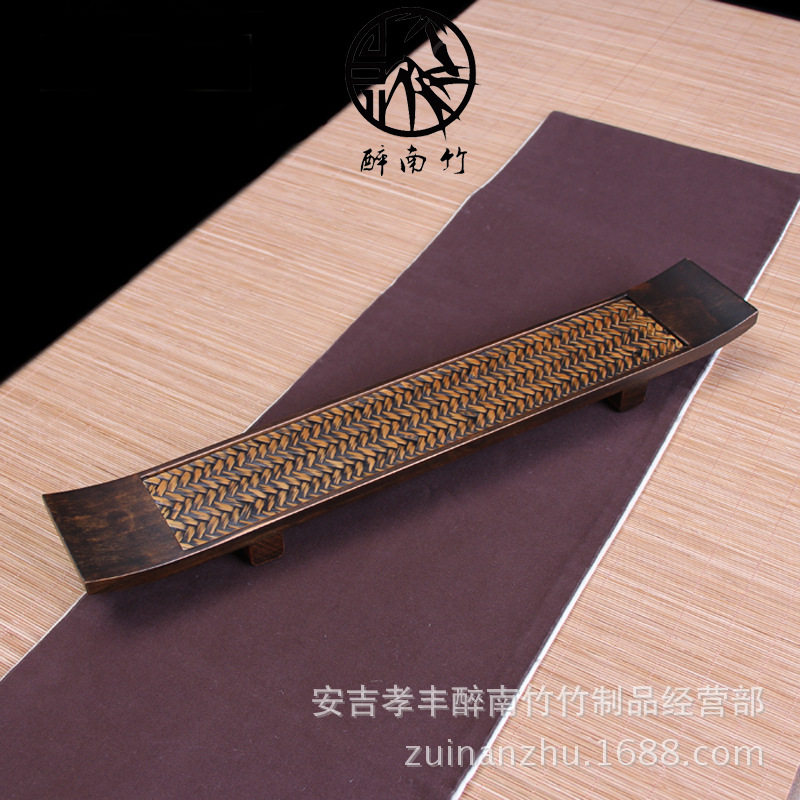 批发手工杯托 竹编杯垫隔热垫干泡茶台 茶具杯架茶棚博古架多宝格图片