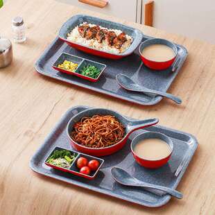 若炫密胺仿瓷餐具饭店一人食套餐餐具炒面炒饭盖浇饭咖喱饭盘子