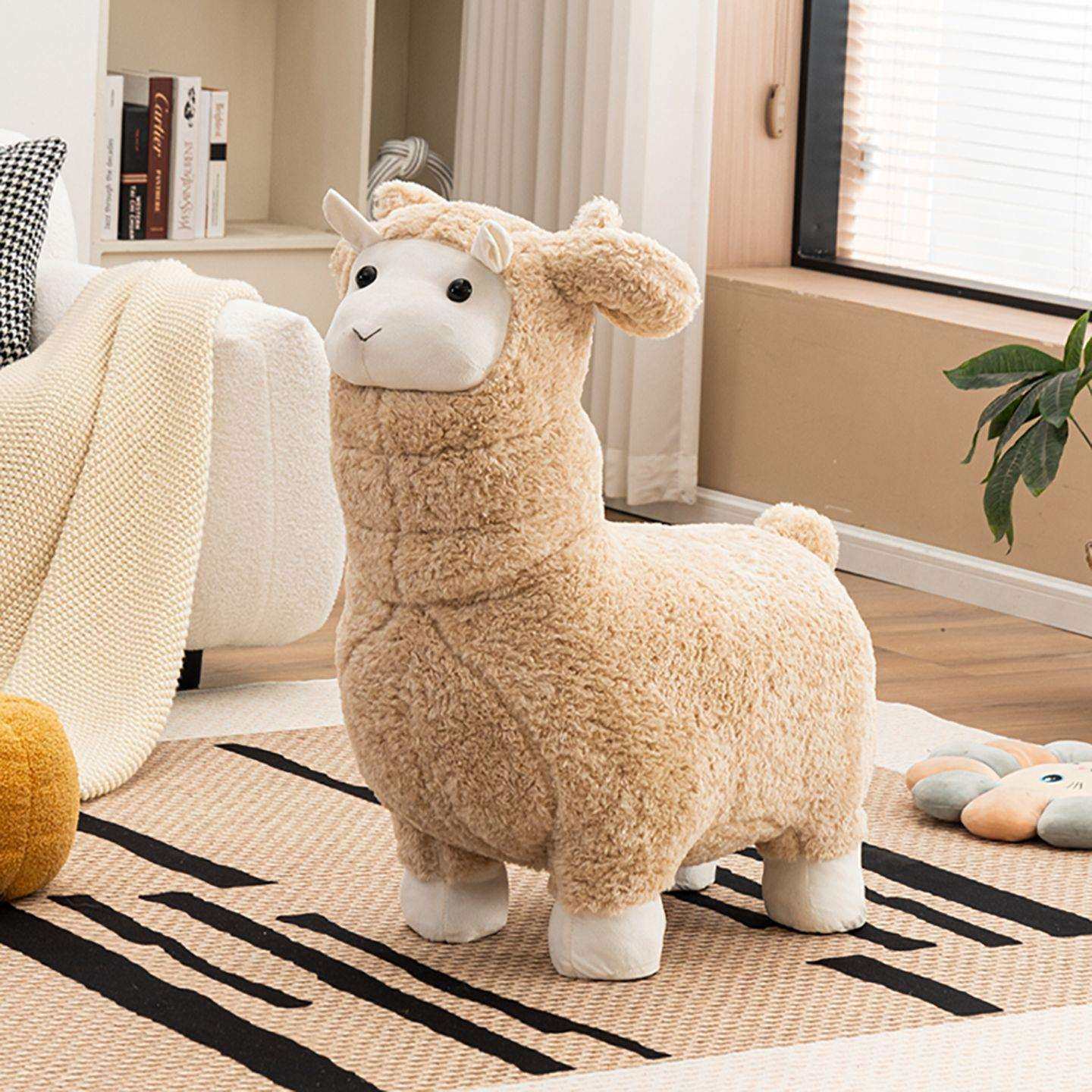 创意动物坐凳羊驼玩偶造型座椅儿童可爱绵羊坐骑沙发客厅椅子凳子,纺织面料/辅料/配套,纺织机械配件,淘宝优惠券,粉丝福利购,淘宝优惠卷