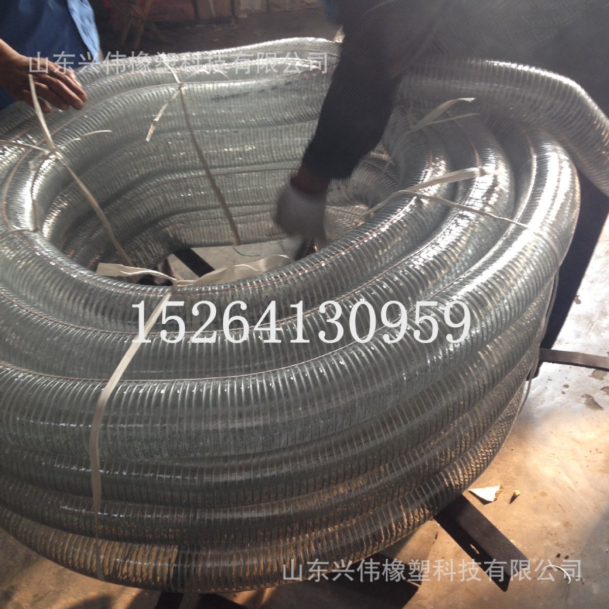PVC透明钢丝吸料管输油管 PVC透明钢丝管 保质保量四季柔软