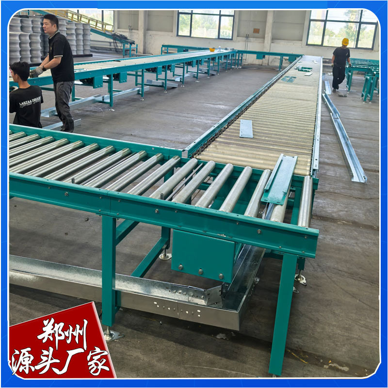 无动力滚筒输送机纸箱卸货滑梯