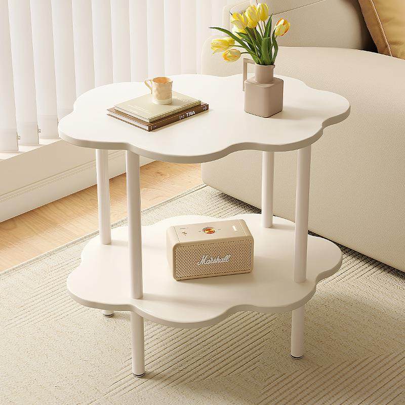 奶油风沙发边几可爱云朵形状小茶几双层台面现代简约客厅小桌子,纺织面料/辅料/配套,纺织机械配件,淘宝优惠券,粉丝福利购,淘宝优惠卷