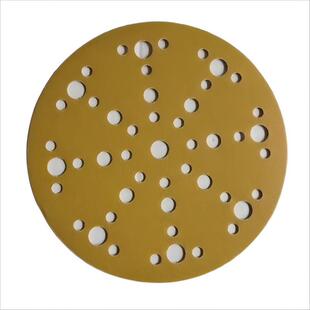 6寸49孔植绒自粘黄砂汽车家具文玩内饰打磨与抛光100张/1盒
