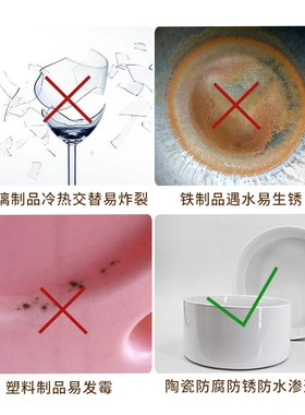 雷鸣超市酱菜收纳盘白色陶瓷缸圆形加厚熟食凉菜陈列防水防霉