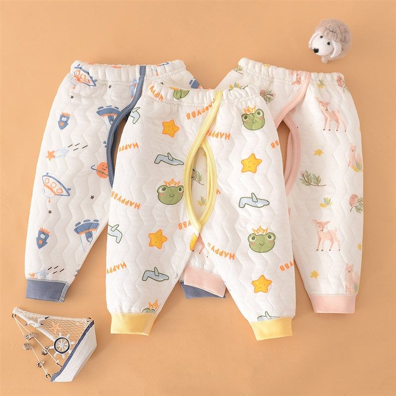 秋冬季儿童无骨家居睡裤贴身打底加厚秋裤三层保暖开裆裤男女宝宝,童装/婴儿装/亲子装,保暖裤,淘宝优惠券,粉丝福利购,淘宝优惠卷