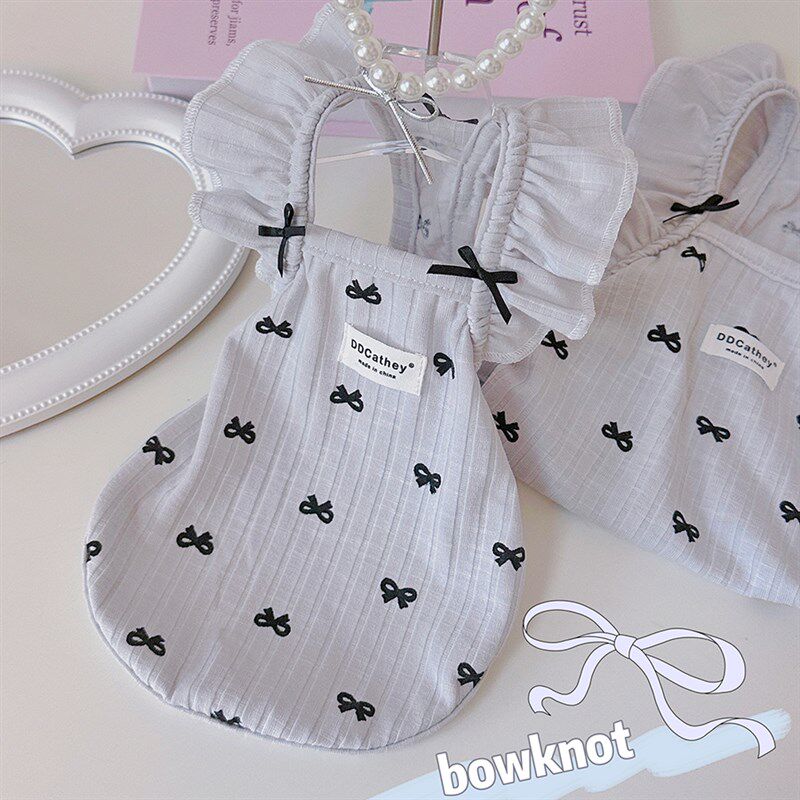 袋袋猫 甜美少女蝴蝶结宠物T恤 小狗猫比熊可爱夏薄款连衣裙衣服,宠物/宠物食品及用品,狗宠物服装/雨衣,淘宝优惠券,粉丝福利购,淘宝优惠卷