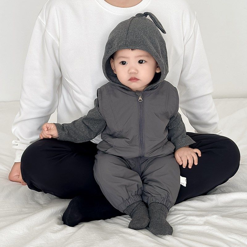 婴儿秋装男宝宝女薄绒背心连体衣春秋款外套秋季分体套装秋天衣服,童装/婴儿装/亲子装,连身衣/爬服/哈衣,淘宝优惠券,粉丝福利购,淘宝优惠卷
