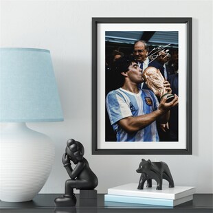 球王马拉多纳纪念相框实木照片墙挂墙桌摆件装饰海报壁画球迷周边