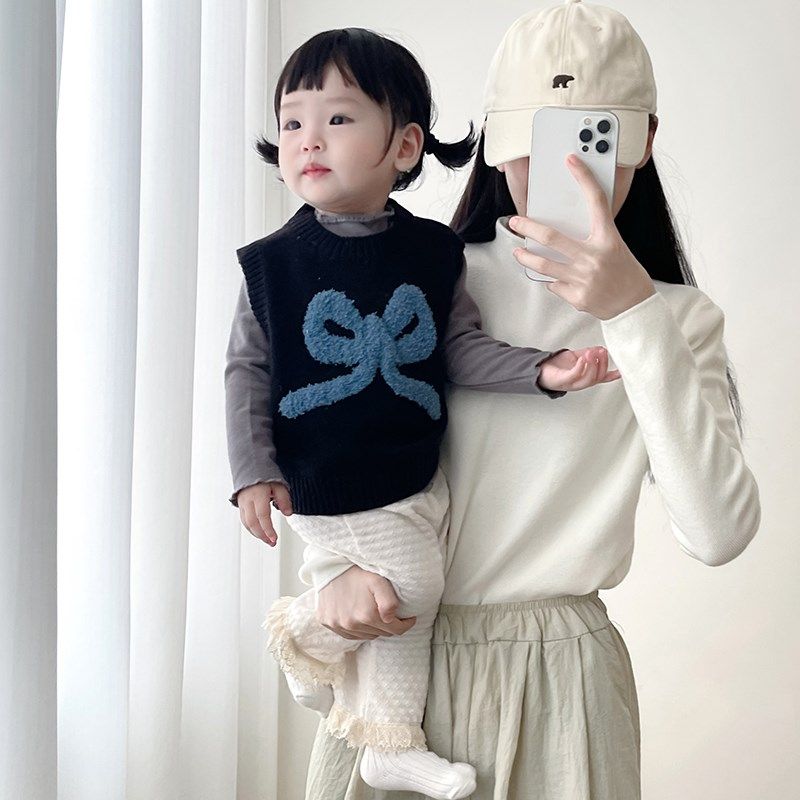 女宝宝春秋可爱套装针织毛衣背心婴儿洋气打底衫女小童休闲长裤子,童装/婴儿装/亲子装,套装,淘宝优惠券,粉丝福利购,淘宝优惠卷