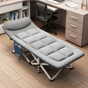午休折叠床单人躺椅办公室睡午觉神器简易便携医院陪护行军午睡床