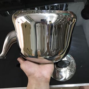 古钟壶不锈钢加厚复合底无磁开水壶烧水壶火锅店专用加汤壶4L5L6L