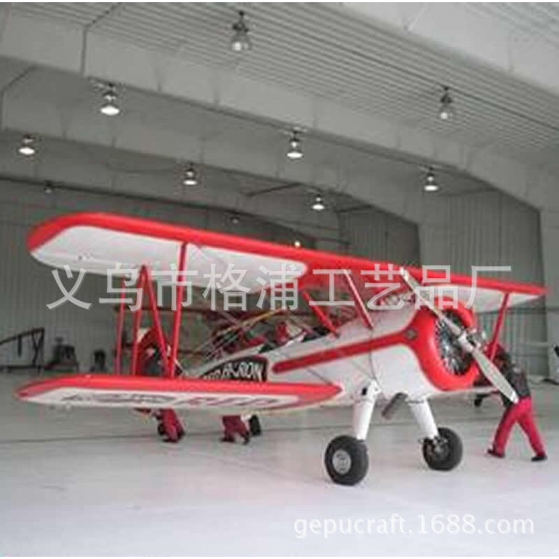 金属仿真飞机模型3米5米10米大型铁艺飞机景观小品室内美陈吊饰