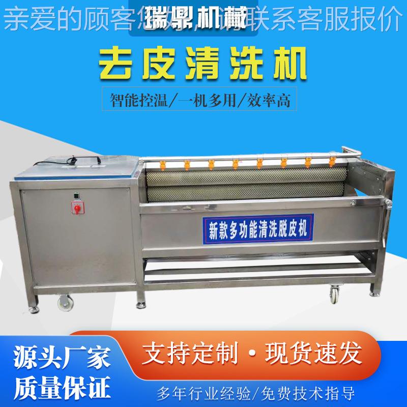 大姜泥莲藕去皮清洗机魔芋洋芋EDP洗 去皮机 猕猴清桃毛辊清洗去